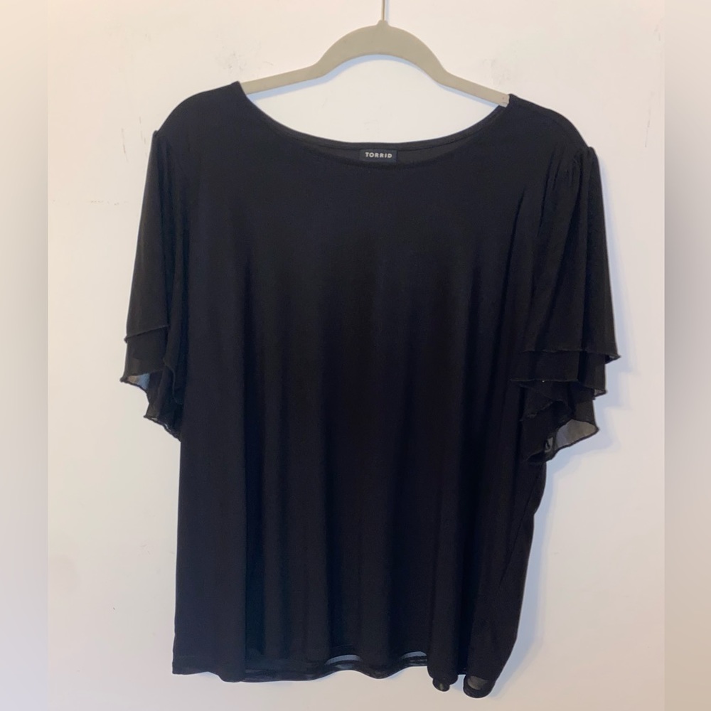 Torrid Black XL Blouse